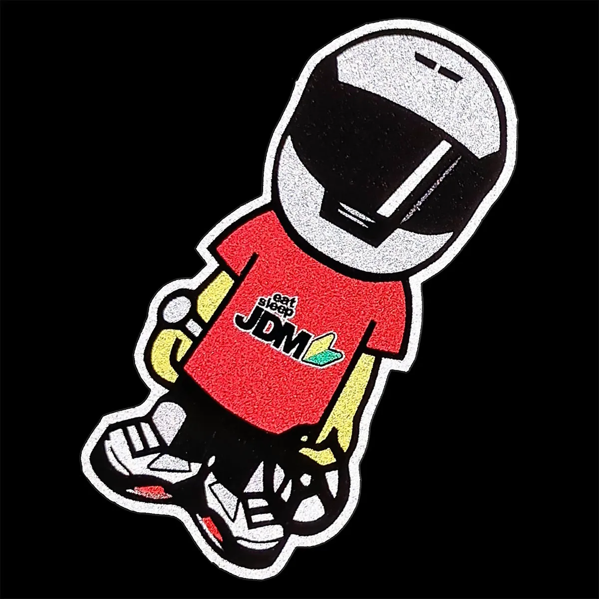 Светоотражающая мотоциклетная JDM наклейка на шлем Автомобильный Стайлинг