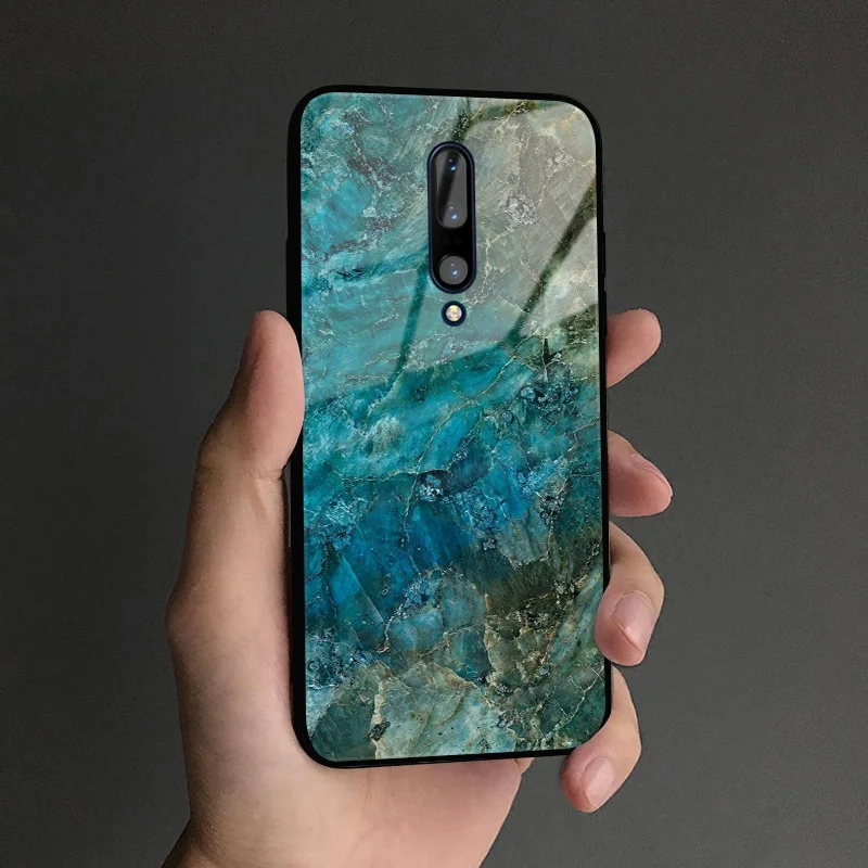 Чехол для телефона One Plus 5, 5, 6, 6, 7 Pro с мраморным рисунком нефjjade 1+ 6, 7, 7 t, чехол из закаленного стекла для телефона, чехол для OnePlus 5, 6, 6, T, 7, T pro - Цвет: IE 28