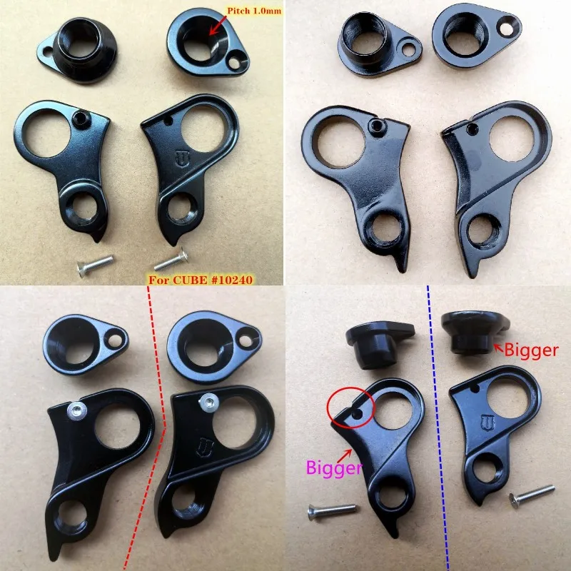 

5set Bicycle derailleur hanger +Axle Cap For CUBE #10240 Stereo Elite Hybrid Cross Race Fritzz Agree Reaction Agree MECH dropout