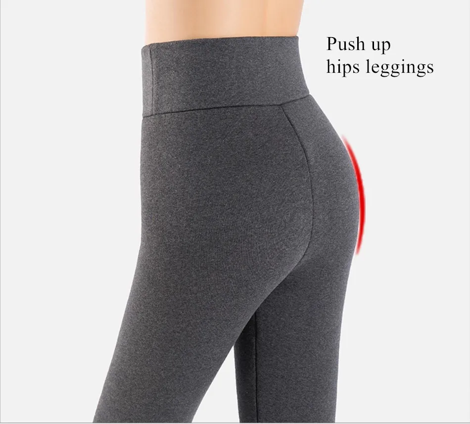 Russian Winter Thicken Velvet Leggings Women Lambswool Warm Workout Leggings High Waist 12%Spandex Winter Pants Leggings Tights