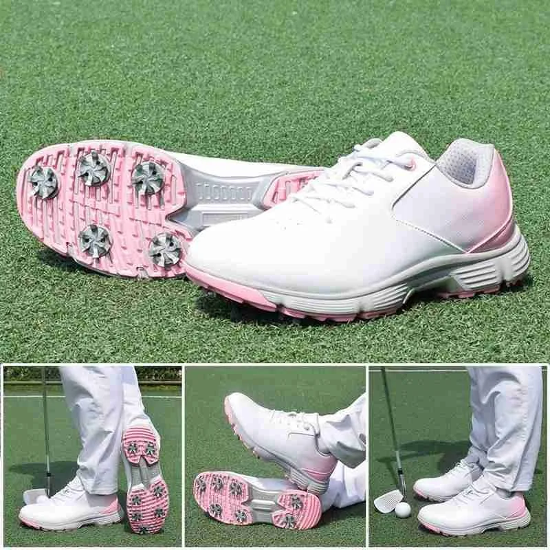 

Breathable Waterproof Golf Shoes Men's And Women's Large 35-41 Golf Shoes Non-slip Size Training Sports Outdoor Leisure V8I7