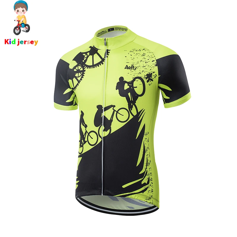 Детский спортивный костюм Aofly из джерси с короткими рукавами для езды на