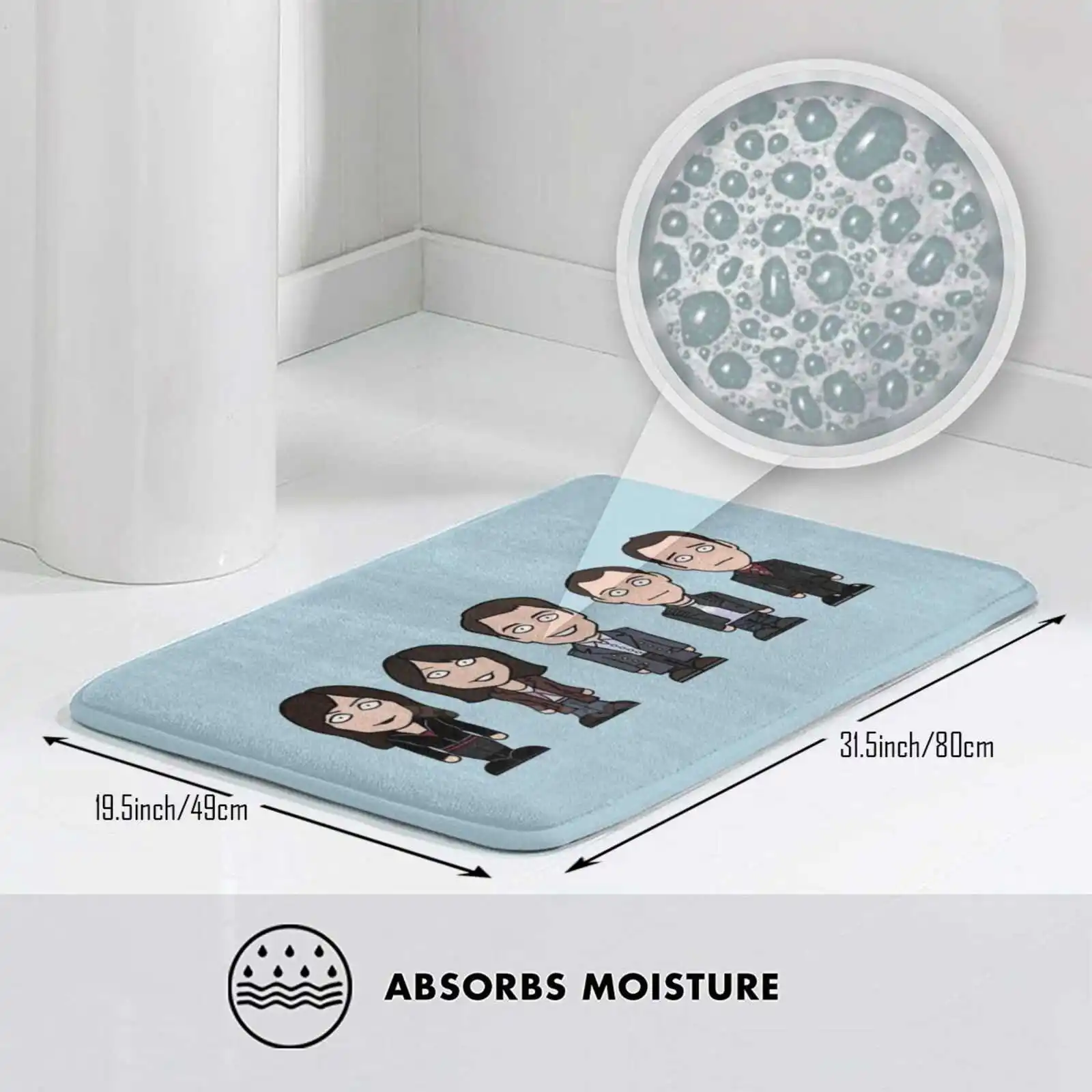 Team Torchwood 3D мягкий нескользящий коврик для ног John Barrowman Captain Jack Harkness Gwen Cooper Eve Myles