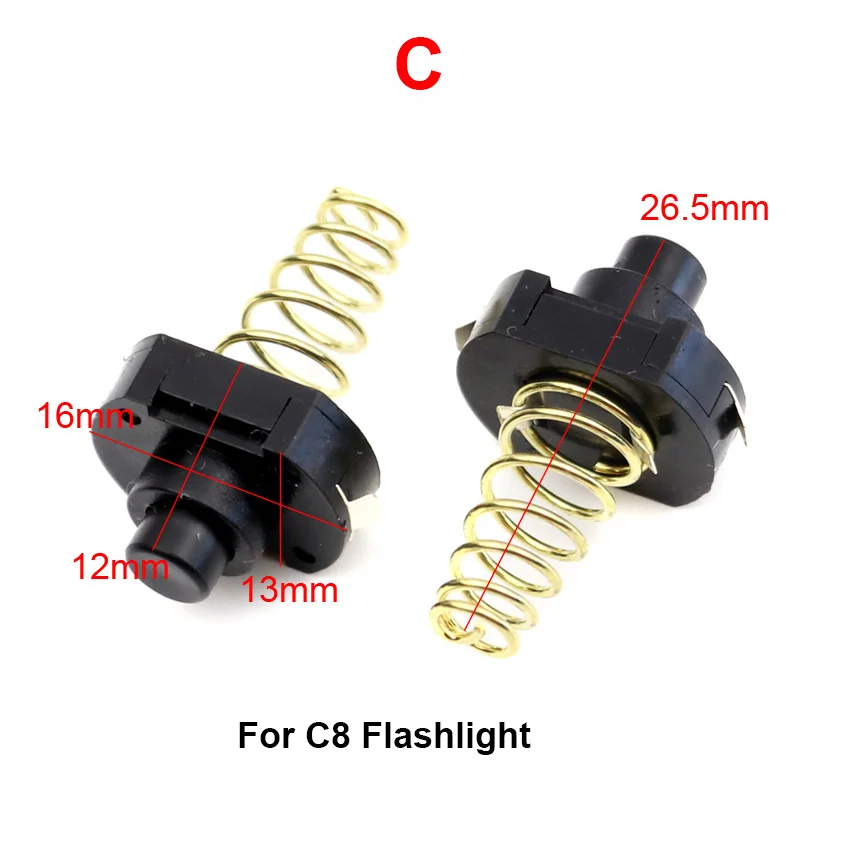 Различные светодиодные ламсветильник-вспышки Φ 501B 502B C8 нажимная кнопка клик