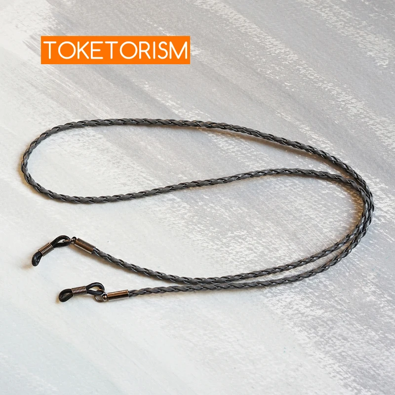 Toketorism искусственная кожа плетеные веревки очки цепи для женщин и мужчин солнцезащитные очки ремень TM30