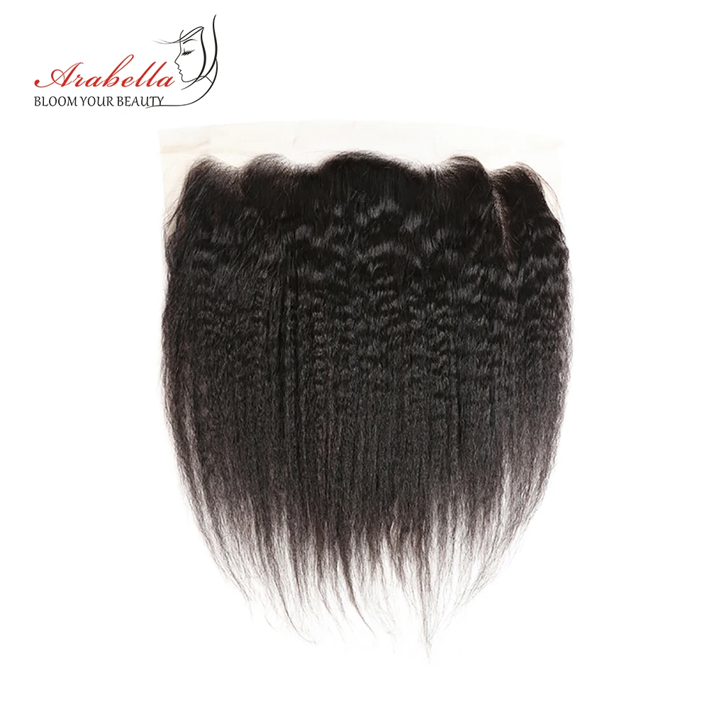 Arabella перуанские яки прямые 13x4 кружева фронтальные предварительно сорванные 100%