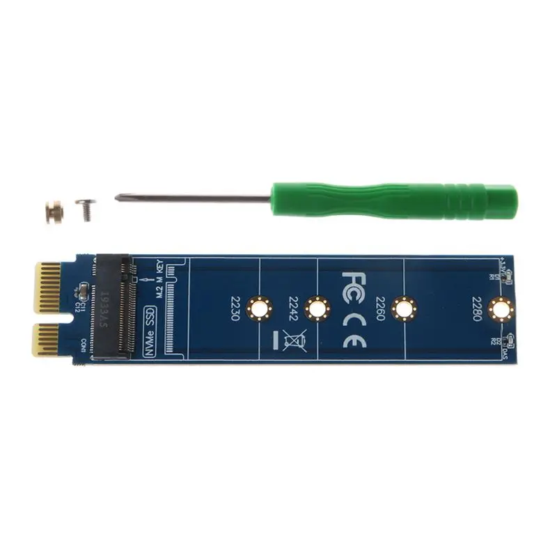 

PCIE to M2 Adapter NVMe SSD M2 PCIE X1 Raiser PCI-E PCI Express M Key Connector Supports 2230 2242 2260 2280 M.2 SSD