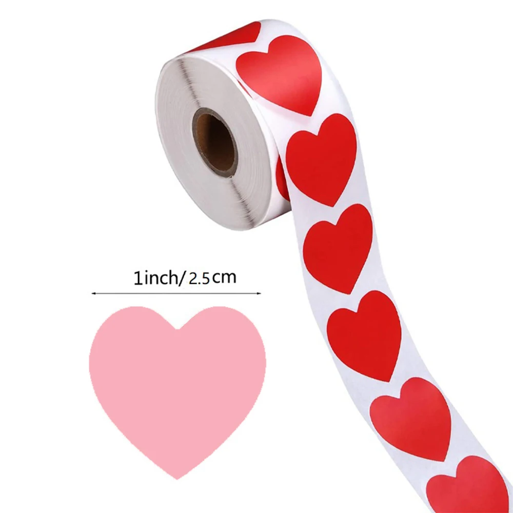 

500Pcs 1inch Love Seal Stickers Gift Seal Sticker Thank You Handmade DIY Gift Baking Packaging Label for Wedding Birthday Party