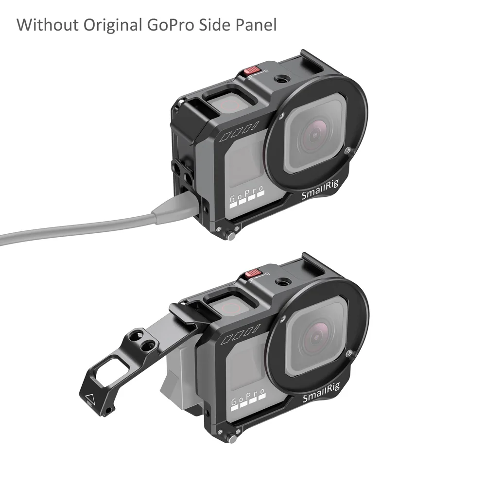 SmallRig HERO 8 Vlogging Cage for GoPro HERO8 Black w/ Two cold shoe mounts multiple 1/4”-20 holes & a 52mm filter adapter 2505 |