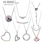 Женский кулон в виде сердца из серебра 925 пробы, с фианитом