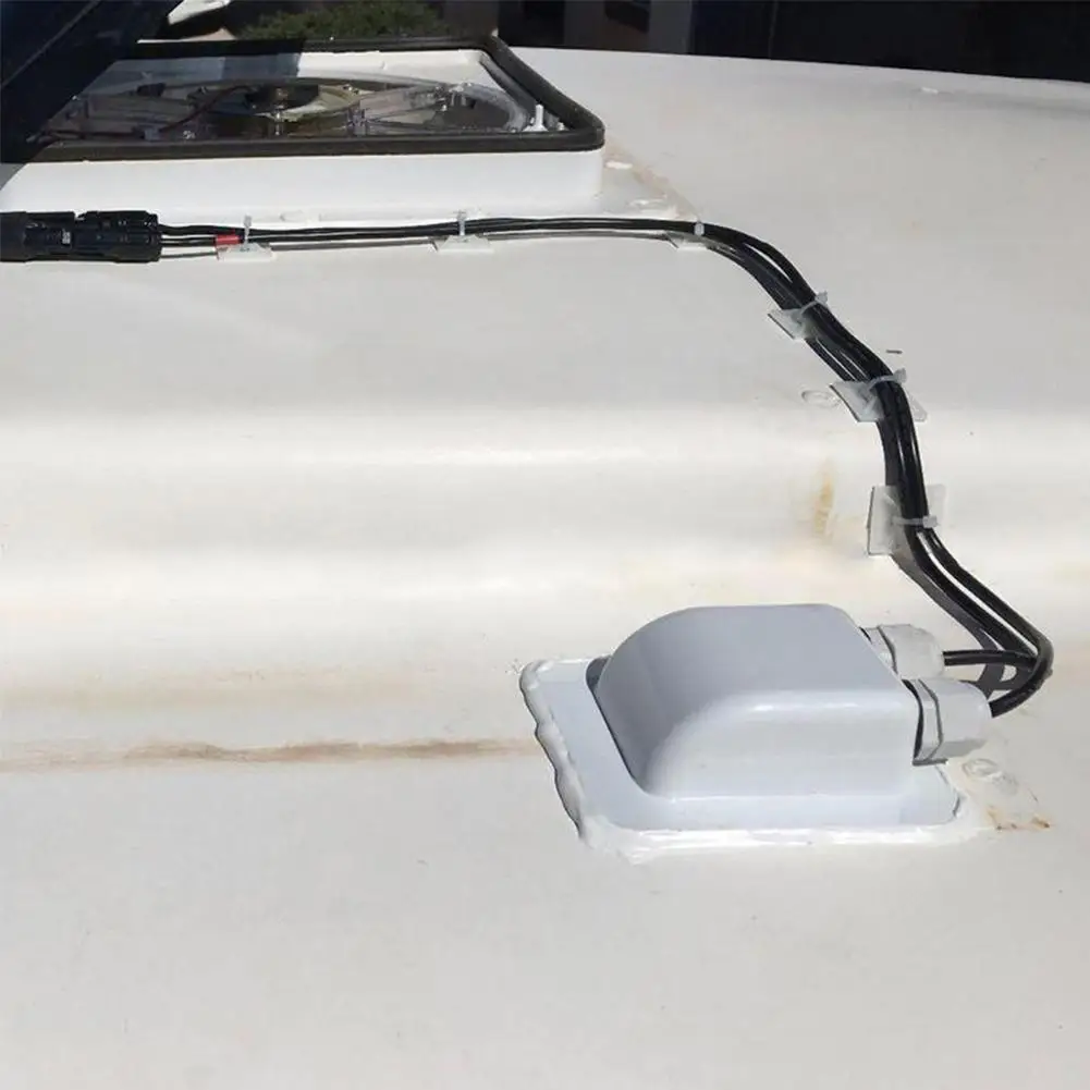 

Camper Accessories Caravan Solar Car Junction Box Roof Wire Entry Solar Cable Motorhome Junction Box RV Caravan Accessories
