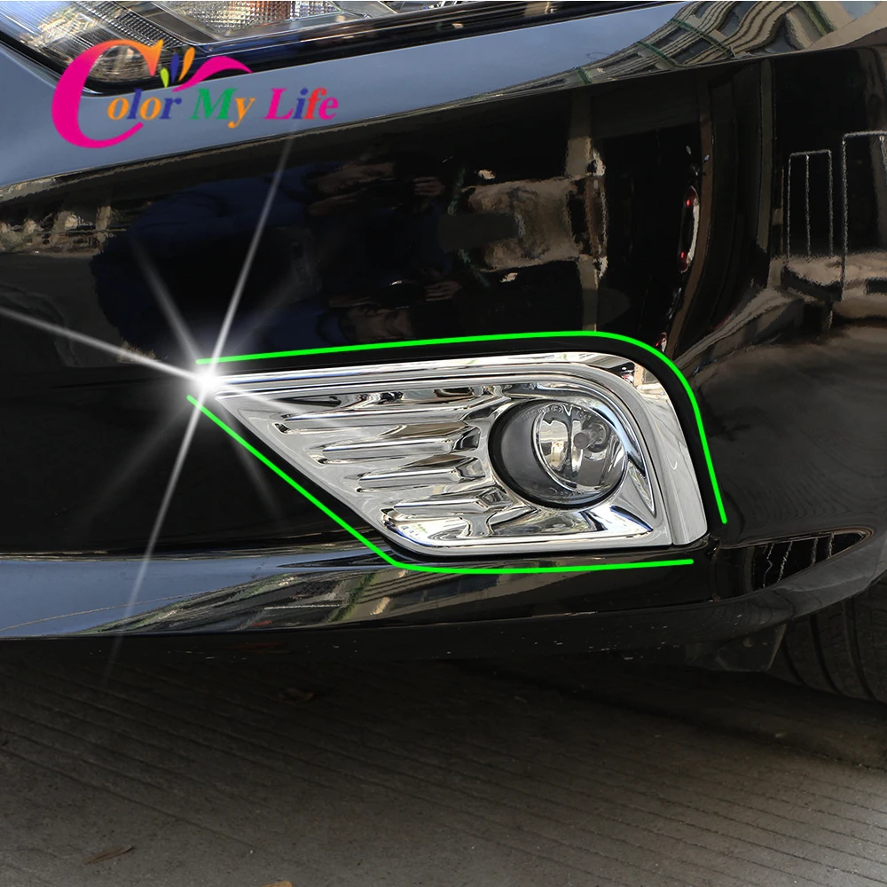 ABS хромированный автомобильный передний противотуманный светильник чехлы для