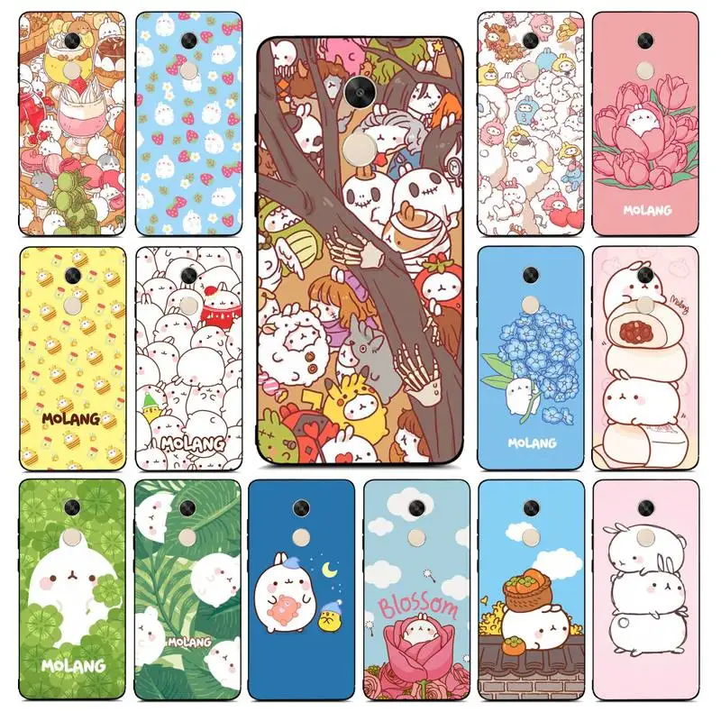 

MaiYaCa Kawaii Molang Phone Case for Redmi Note 8 7 9 4 6 pro max T X 5A 3 10 lite pro