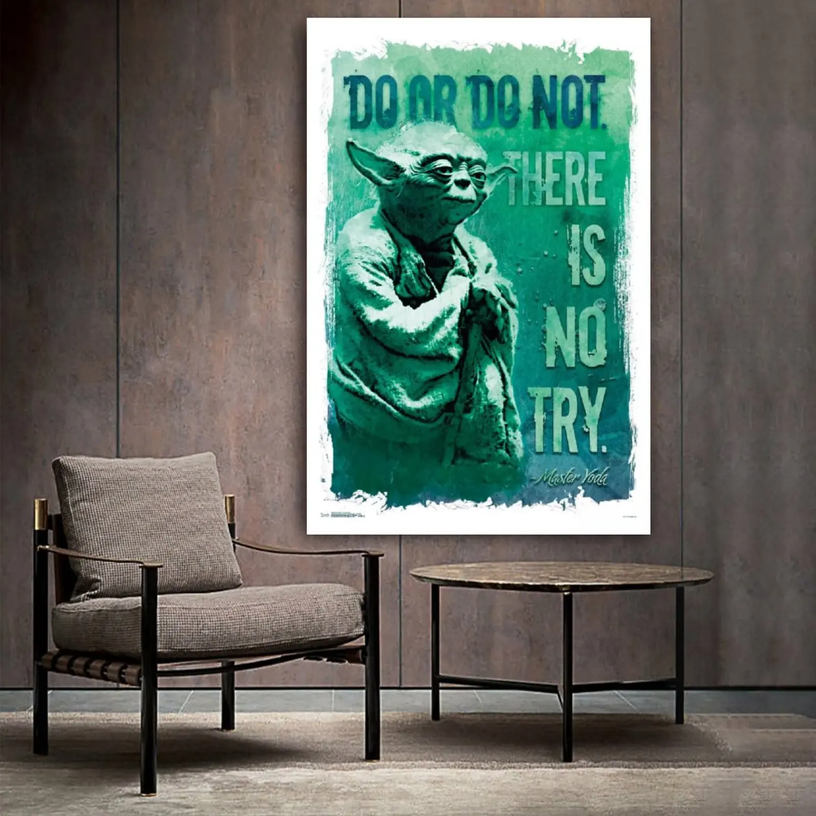 

Do Or Do Not. There Is No Try Print on Canvas Painting Wall Art for Living Room Home Decor Boy Gift