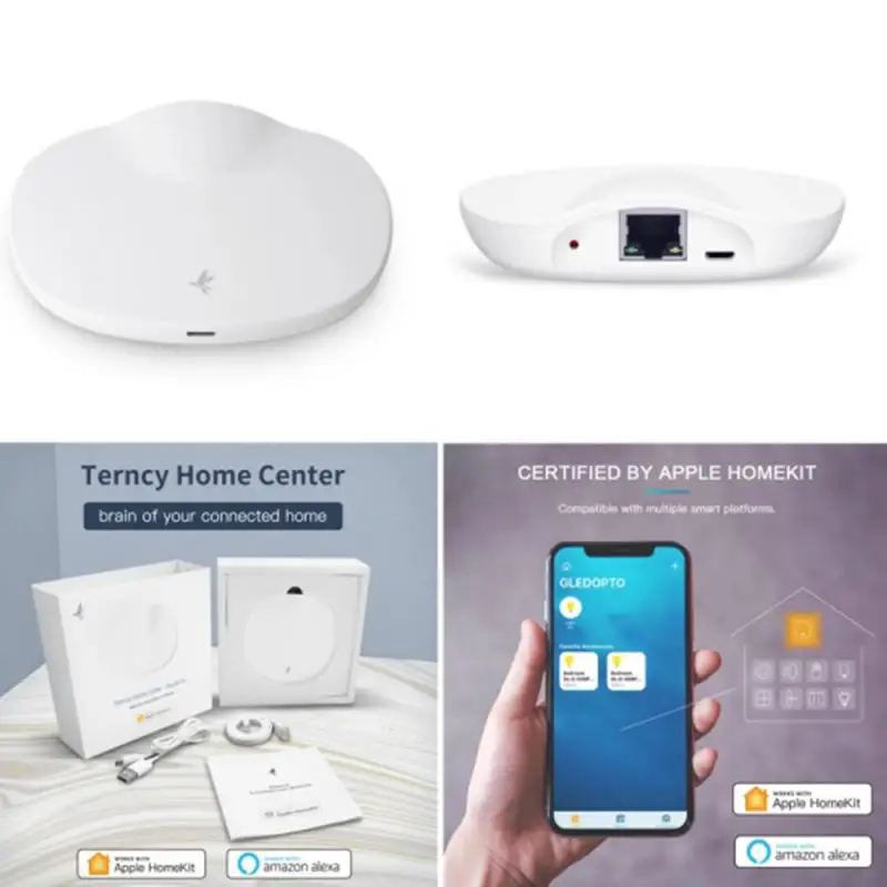 

Хаб-шлюз Terncy Zigbee, беспроводной хаб с поддержкой Wi-Fi и Apple Homekit