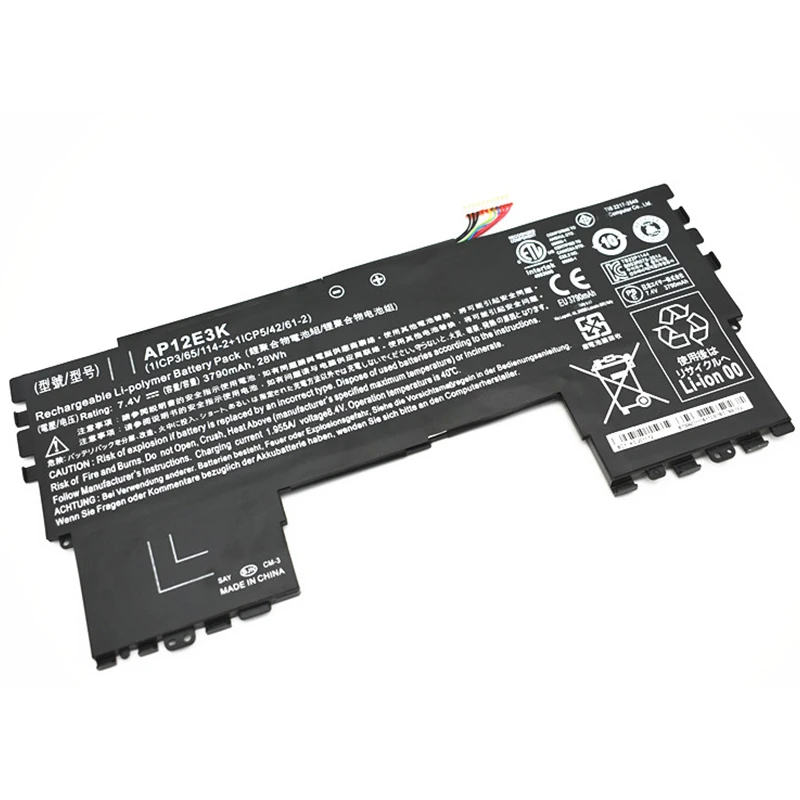 Оригинальный AP12E3K 1ICP3/65/114 2 1ICP5/42/61 3190mAh Аккумулятор для ноутбука ACER Aspire S S7 серия