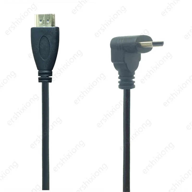 0 5 м 90 градусов Угол Мини HDTV штекер к штекеру M/M Кабельный разъем V1.4 для DSLR
