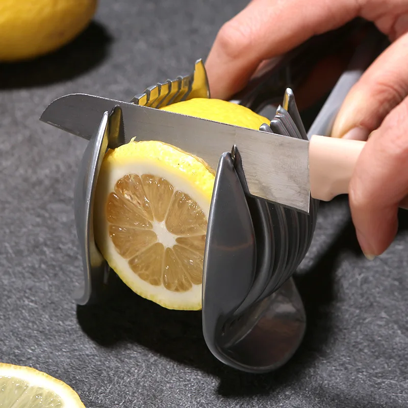 

Cool kitchen gadget lemon slicer garlic chopper corn quick peel and cut lemon clip orange potato tomato holder garlic shaker