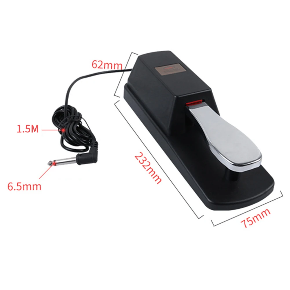 

Synthesizers Anti Slip Keyboard Instrument Metal Professional Damper Tone Universal Accessories Electric Piano Sustain Pedal