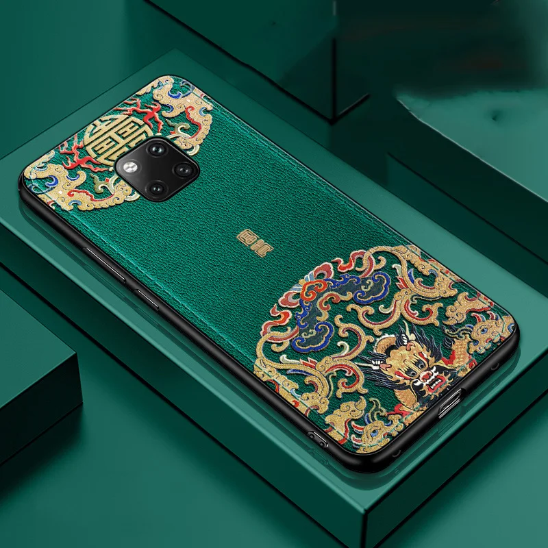Тисненый кожаный чехол-накладка для Huawei Mate 20 Mate20 Pro специальные чехлы телефонов в