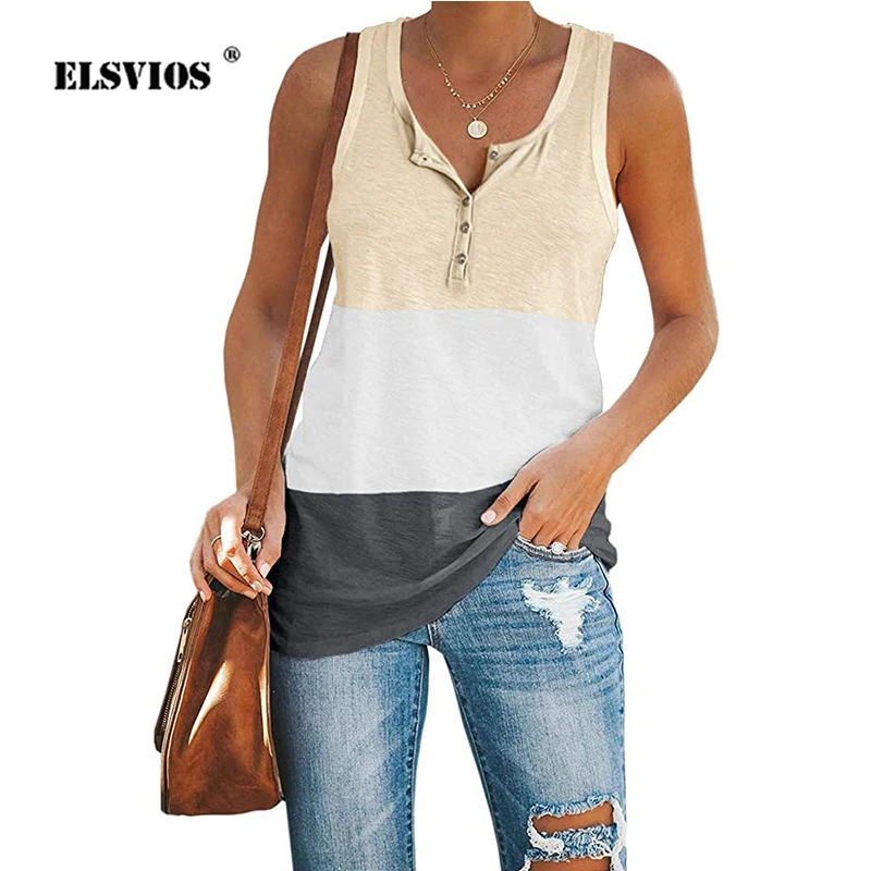 Новинка Женская модная повседневная обувь летние жилеты с u-образным вырезом без