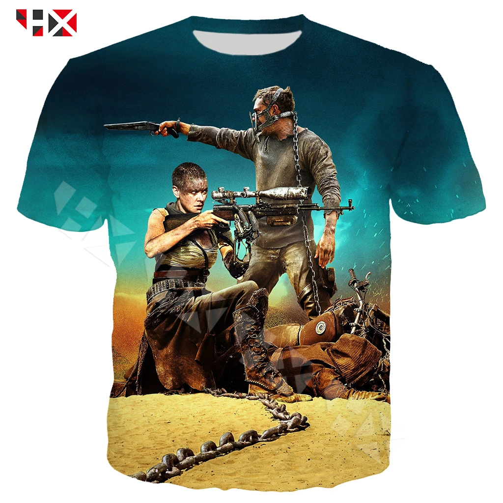 Футболка Мужская/женская с 3D принтом забавный свитшот мотивом фильма Mad Max Fury