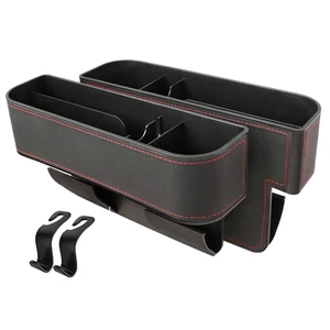 car seat space storage box cup holder mobile phone holder multifunctional auto parts pu seat space car storage bag free global shipping