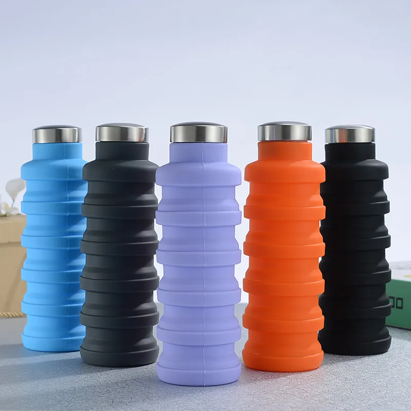 Выдвижная силиконовая Спортивная Складная кофейная кружка 500 мл уличная