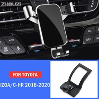 car mobile phone holder for toyota izoa chr c hr 2018 2019 2020 special mounts stand gps gravity navigation bracket accessories