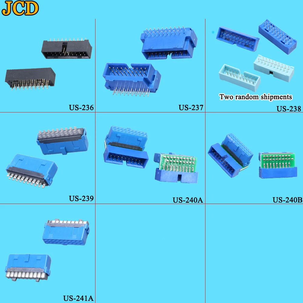 JCD 2 шт./лот USB 3.0 20pin 19pin штекерный разъем 90/3 0 градусов материнская плата штекерная пластина IDC 20 контактный