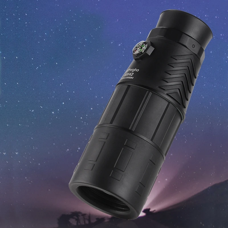 

Hot Sale 10x42 Monocular With Compass High-quality Professional High-powered Hd Telescope Outdoor Travel Hiking Supplies