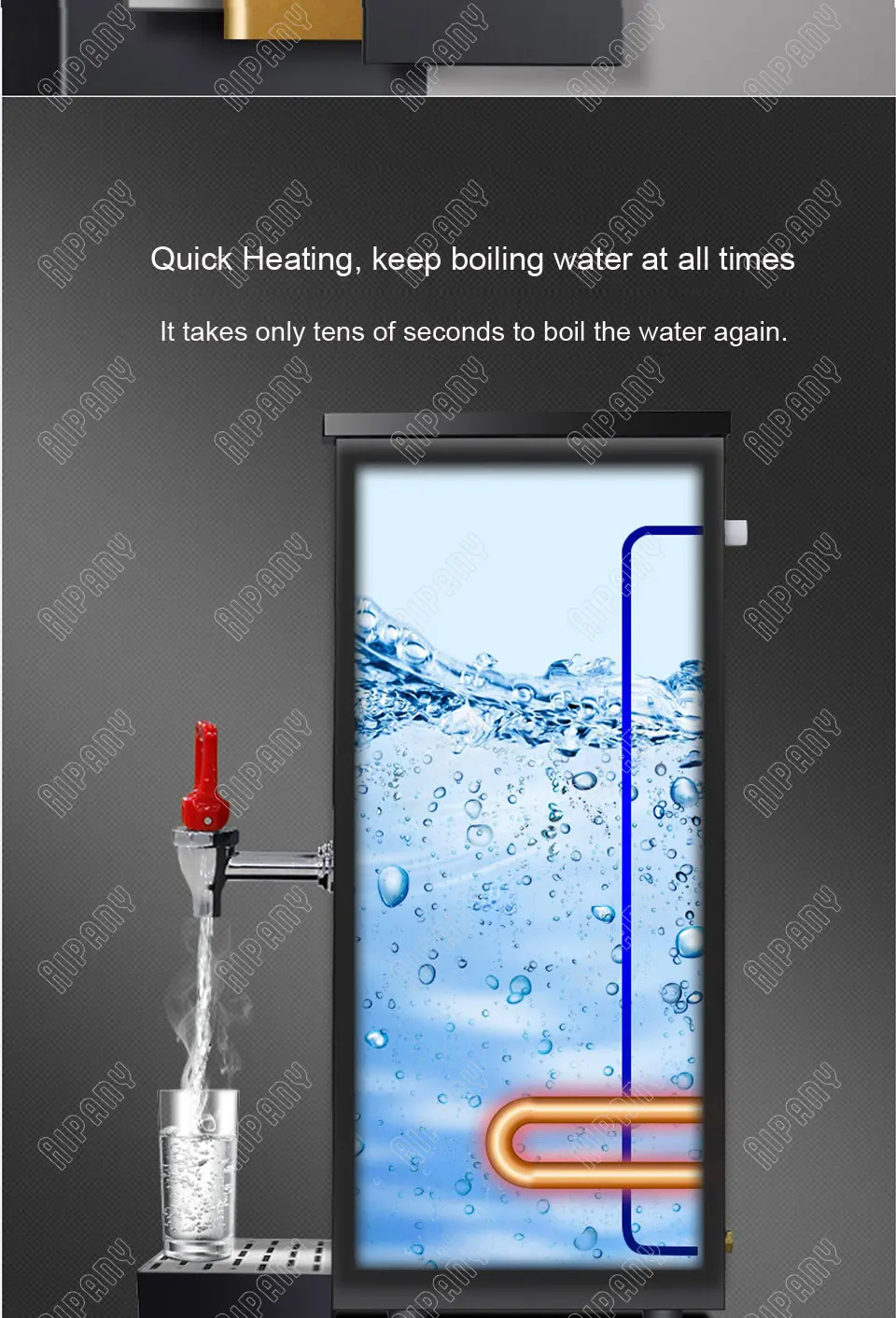 KW10SK коммерческий Электрический бойлер для воды 6L/10L/20L/30L кипячение воды машина из нержавеющей стали диспенсер для горячей воды