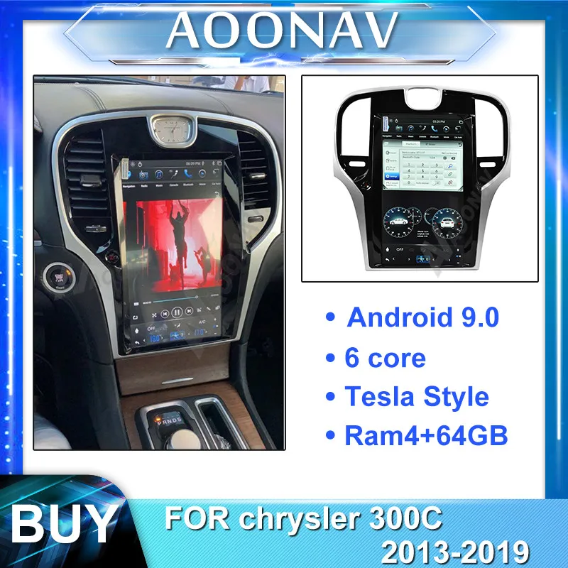 2 din android автомобильный Радио мультимедийный плеер для chrysler 300C 2013 2019 Стерео