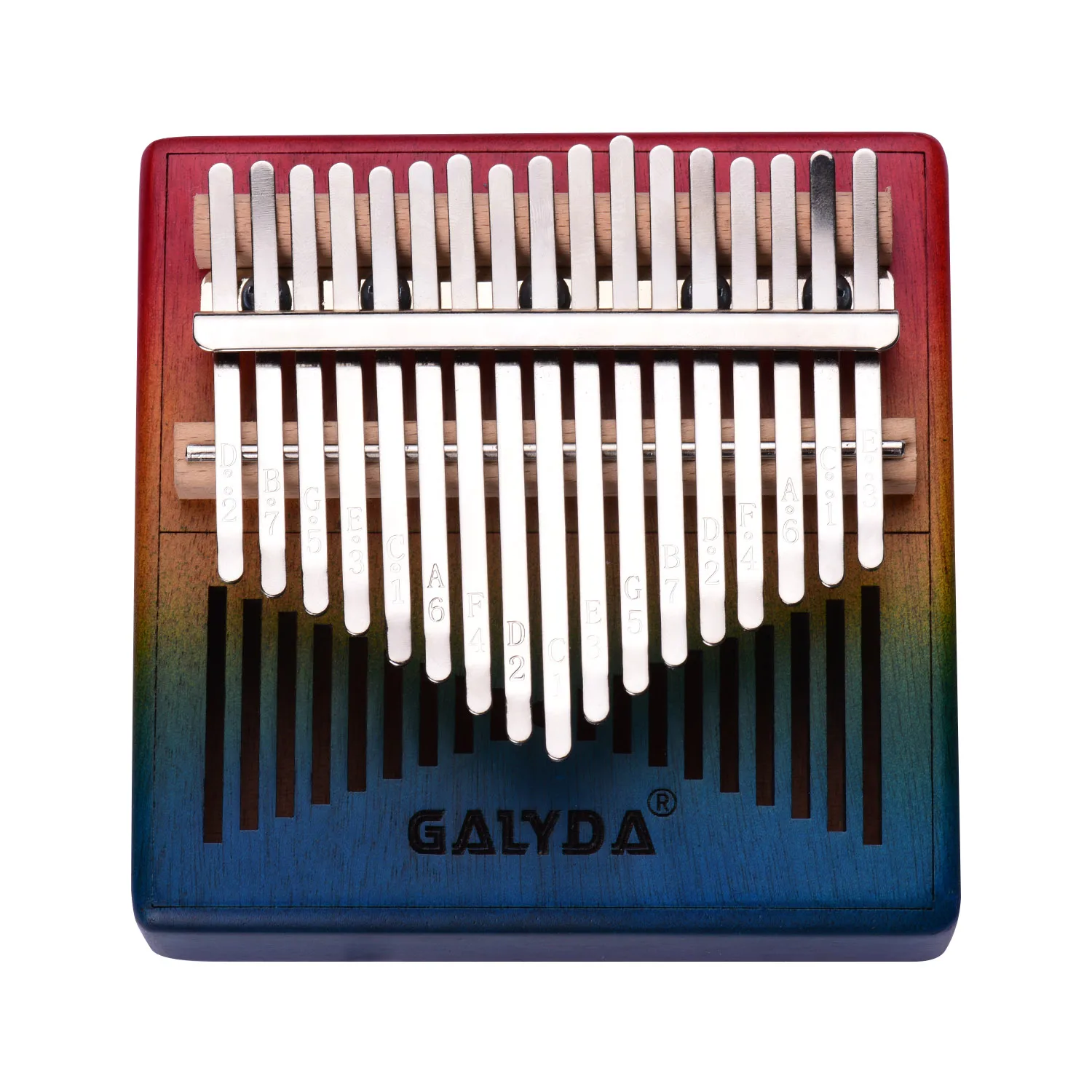 

17-Key Thumb Piano Wooden Kalimba Mbira Musical Instrument with Carrying Bag Tuning Hammer Finger Protector Sticker Wipe Cloth