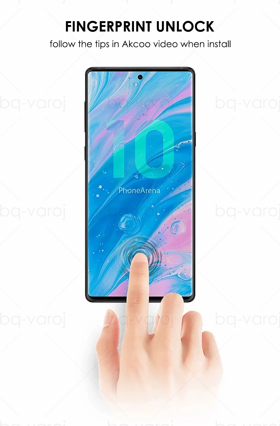 20D Note 10 Pro защита экрана разблокировка с отпечатком пальца УФ-стекло пленка для samsung S10 Plus Note 10 5G Закаленное стекло протектор