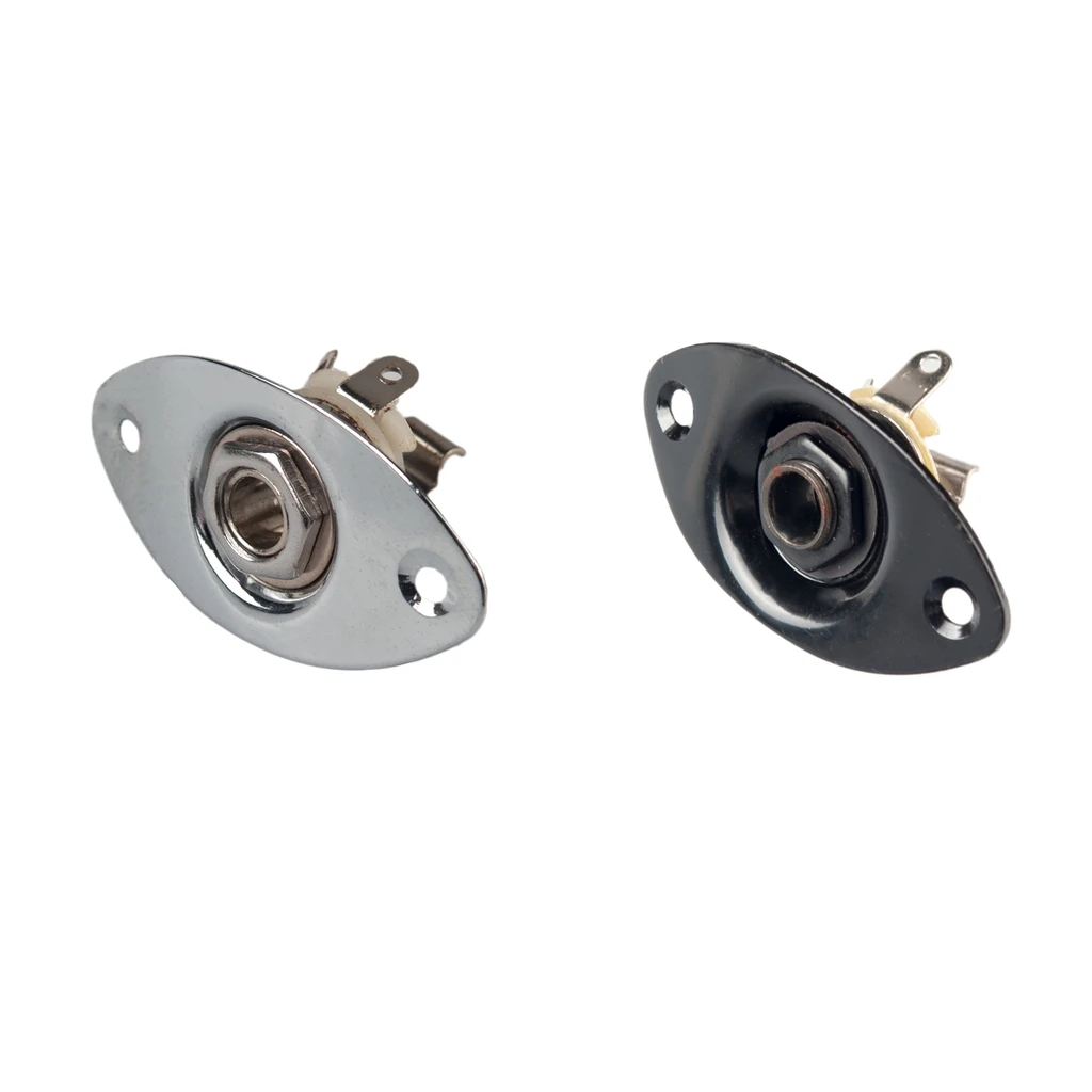 

Metal 1/4inch Guitar Oval Indented Jack Plate for Electric Guitar