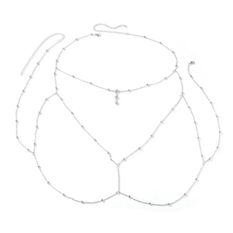 Модные Соблазнительные цепочки Стразы золотого и серебряного цвета цепочка на