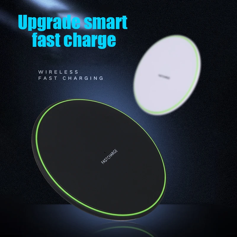 Беспроводное зарядное устройство QI 10 Вт быстрая зарядка ультратонкая
