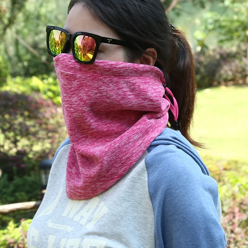 Флисовая полумаска для лица женщин и мужчин теплые дышащие маски зимние