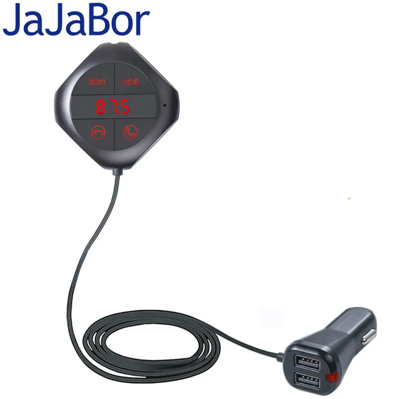Автомобильный комплект громкой связи JaJaBor Bluetooth FM-передатчик аудио Музыка MP3/WMA