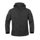 HAN WILD Soft Shell Военная тактическая куртка, Мужская водонепроницаемая ветровка, зимнее теплое пальто, камуфляжная ткань