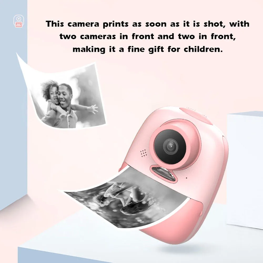 FOR Camera Printer Thermal Kids Toys Photography Polaroids Mini 2 Inch LCD Screen Digital Children | Компьютеры и офис