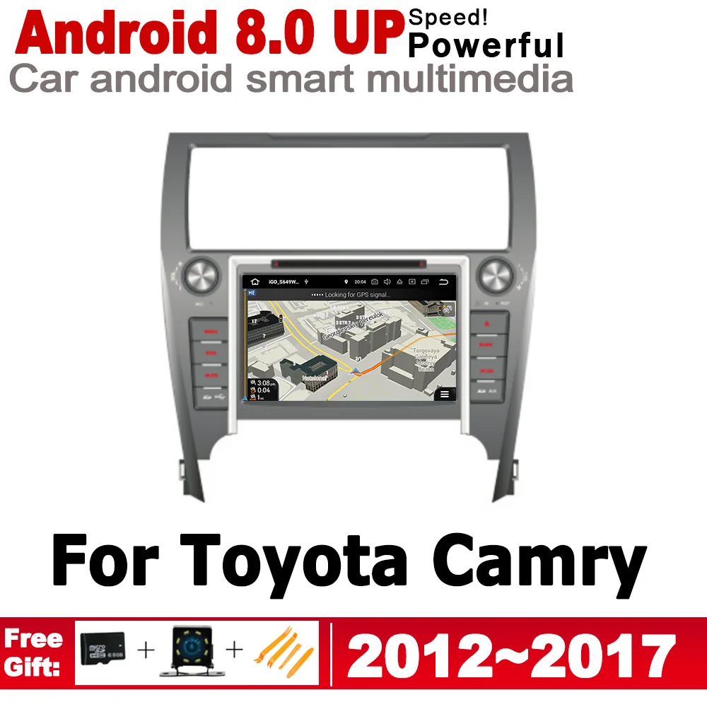 Автомобильный GPS-навигатор для Toyota Camry 2012 ~ 2017 мультимедийный DVD-плеер система