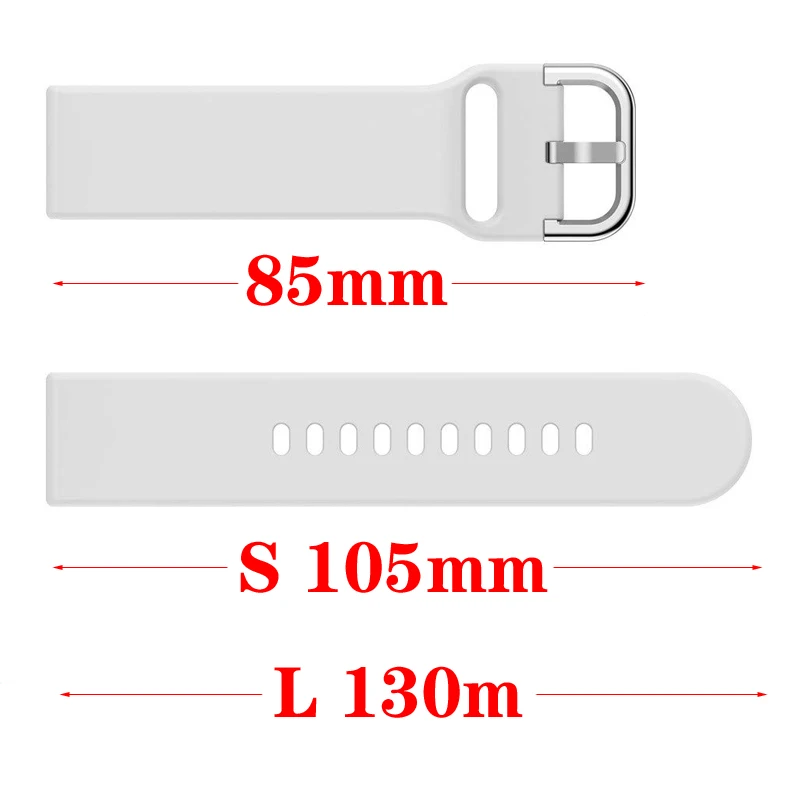 20 мм ремешок для samsung Galaxy Active 2 40 мм 44 мм S2 классический ремешок Amazfit bip/BIP lite/gts/GTR 42 мм ремешок для часов силиконовый браслет