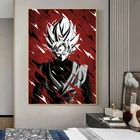Винтажный постер Goku с художественной печатью Классический Аниме Драконий жемчуг на холсте роспись для гостиной домашний декор Настенная картина