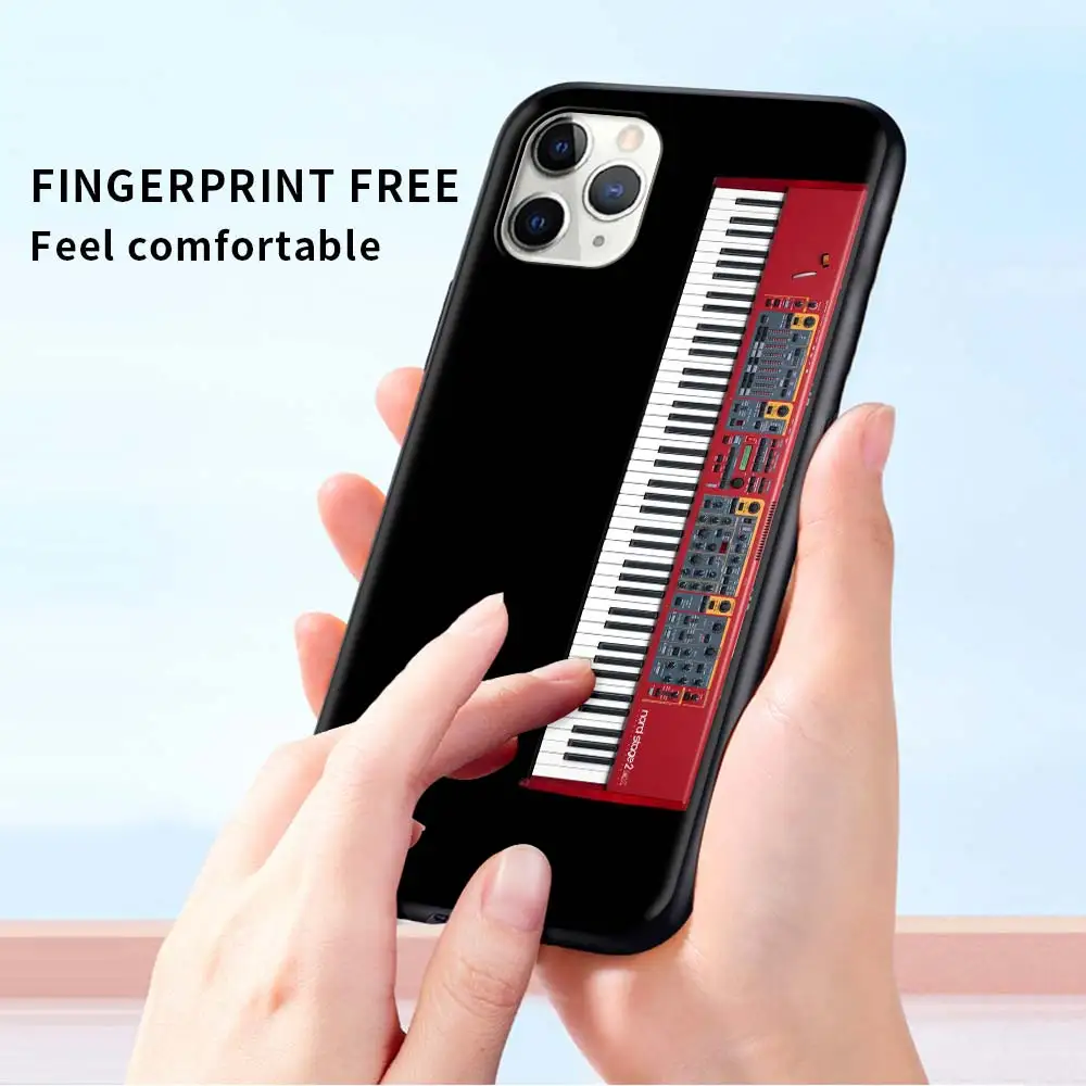 mobile phone case for apple iphone 11 12 pro max 7 8 plus se soft cover x black celular bumper krajews synth synthesizer pattern free global shipping