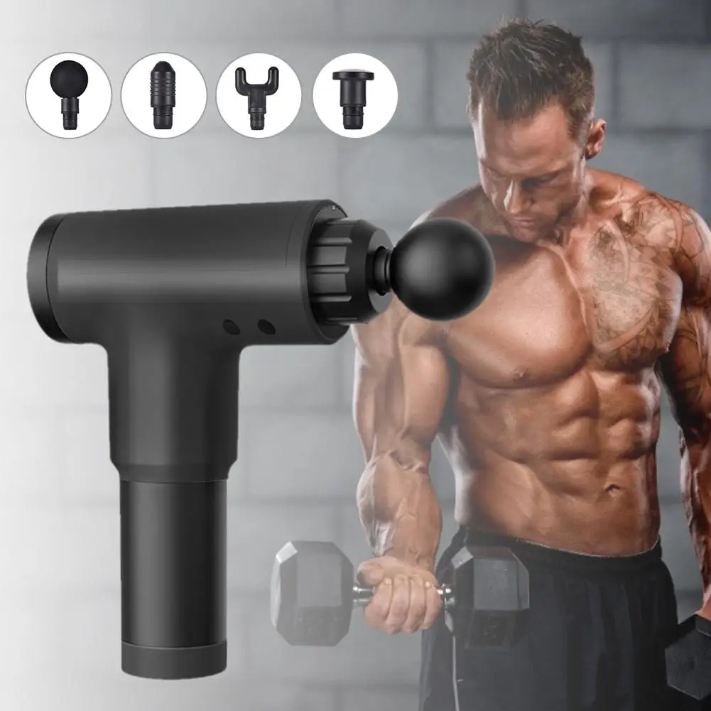 Электрический глубокий мышечный Стимулятор Массажер пистолет вибрационная