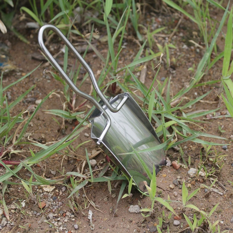 

Outdoor Camping Stainless Steel Gardening Shovel Beach Shovel V-shaped Shovel