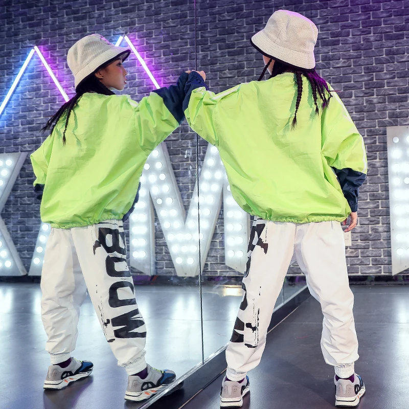 Детский уличный танцевальный костюм Одежда для выступлений в стиле хип хоп