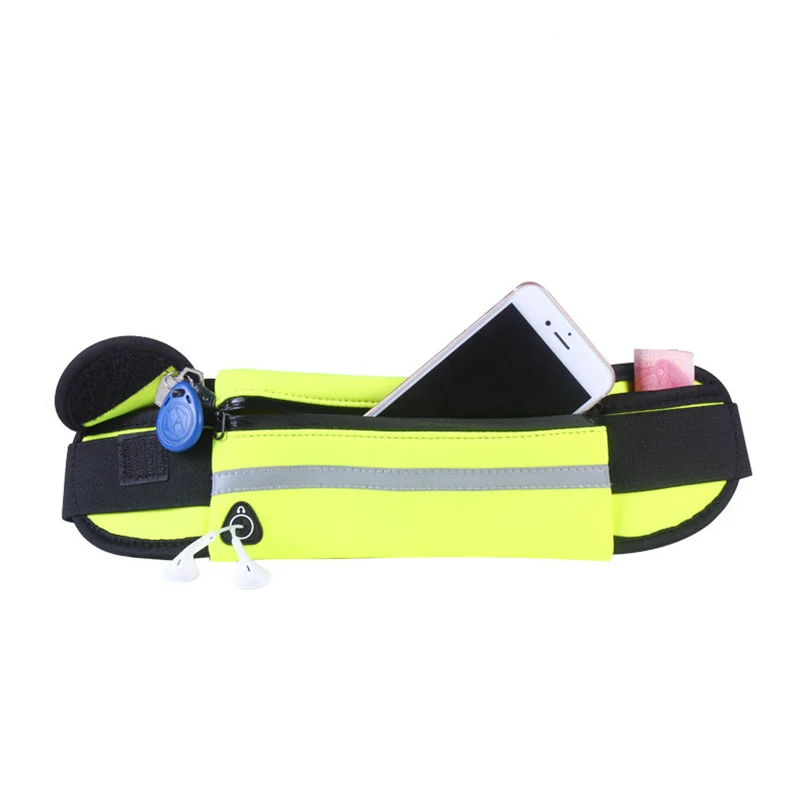 Green Мужская Женская поясная сумка для бега, спортивная сумка для велоспорта, поясная сумка для телефона, сумка для путешествий, гонок, пеших прогулок, тренажерного зала, фитнеса, кошелек - Цвет: Green